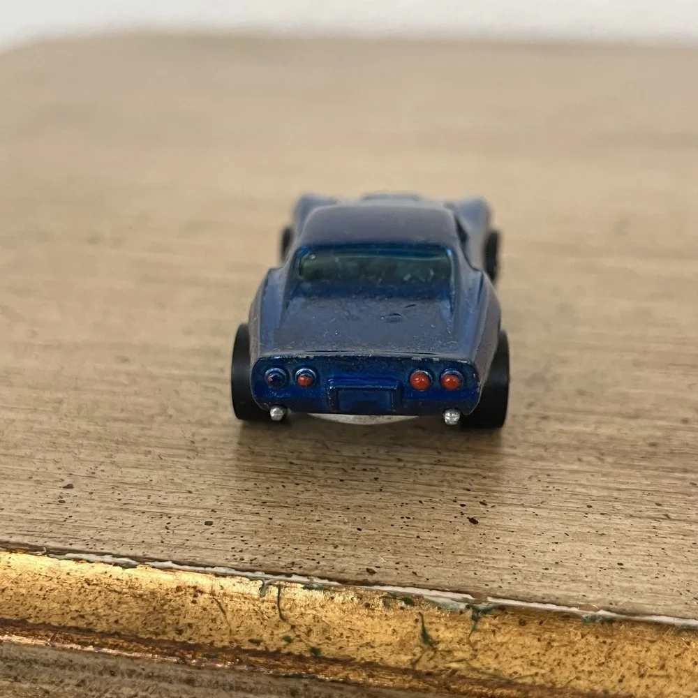 1968 Hot Wheels Redline Custom Corvette Blue Hong Kong HK Vintage